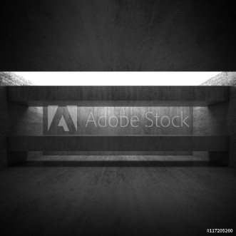 Picture of Abstract empty 3d concrete interior with girders